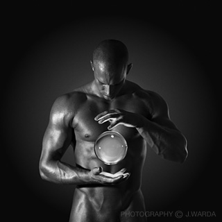 naked male chi power levitating glass ball photography by j.warda the naked pixel 